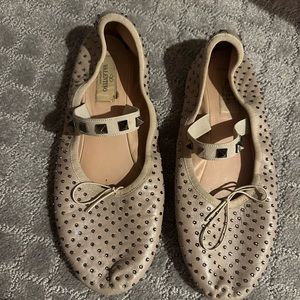 Valentino ballet studded flat